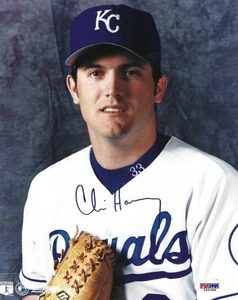 Signed CHRIS HANEY Kansas City Royals 8x10 Autographed photo - PSA/DNA COA - Picture 1 of 1
