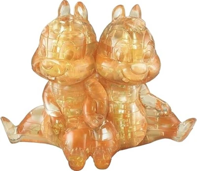 Hanayama Crystal Gallery Disney Chip and Dale Crystal-Like Figure Trasparente - Immagine 1 di 3