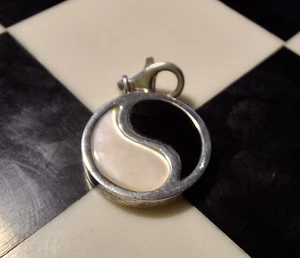 Thomas Sabo Yin Yang Chinese Symbol Balance Philosophy Spiritual Silver Charm - Picture 1 of 4