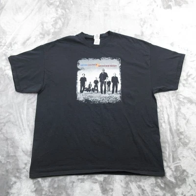 Camisa Kevin Costner Modern West Para Hombre 2XL Negra Desde Donde Estoy Banda Camiseta Música Foto 1 de 4