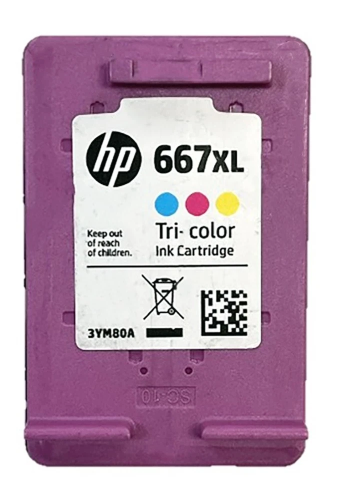 HP 667XL/3YM80A Color Ink Cartridge - Image 1 of 1
