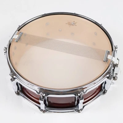 Ludwig [Used] Snare Drum Ludwig LS401 Classic Maple Mahogany Stain 14x5 - Image 1 of 4