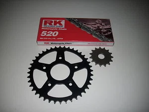 RK Kettenkit Kettensatz 17 Z Ritzel 38 Z Kettenrad + Kette Aprilia RS 125 90-05 - Picture 1 of 1