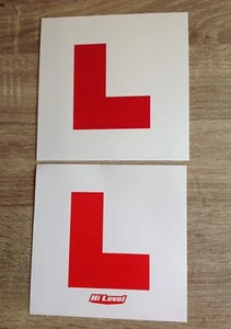 L Platten für Motorrad / Roller starr & klebend Motorrad L Platte Set - Lerner - Bild 1 von 3