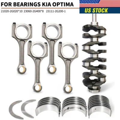 Fits Hyundai Sonata/Santa Fe & Kia Optima 2.4L Engine Crankshaft Connecting Rod - Image 1 of 4