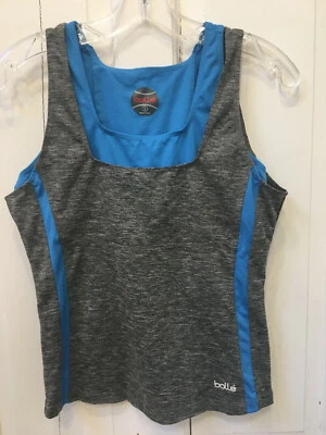 Camiseta sin mangas Bolle ropa deportiva en capas talla S gris jaspeado azul turquesa golf Foto 1 de 4