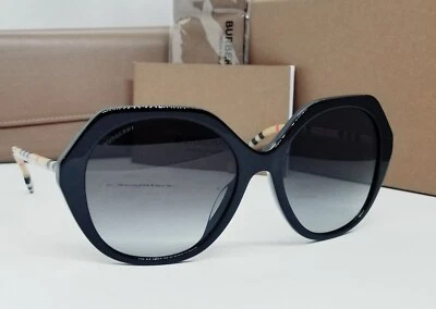 BURBERRY black/grey gradient VANESSA BE4375F 38538G 57 sunglasses NEW IN BOX! - Image 1 of 4
