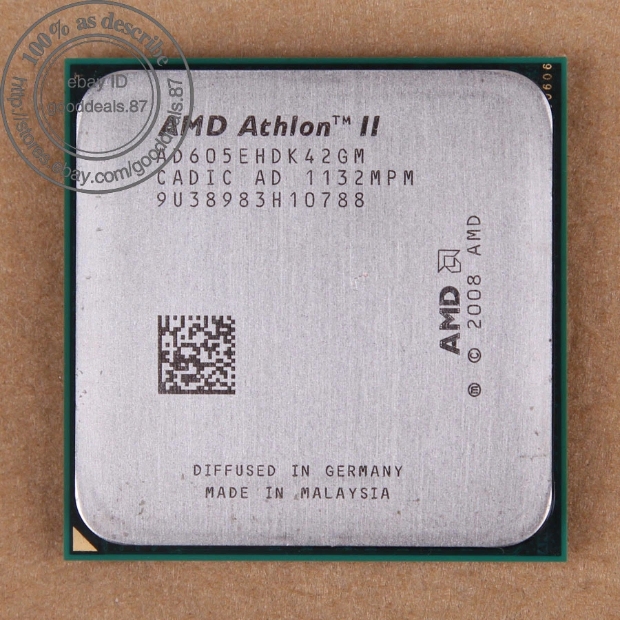 AMD Athlon II X4 605E - 2.3 GHz (AD605EHDK42GM) Socket AM3 CPU Processor 667 MHz - Bild 1 von 1