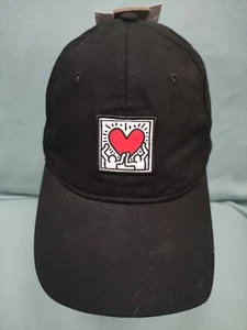 Gorra Keith Haring x Primark Negra Corazón Nueva con Etiquetas Unisex Talla Única Sombrero Oficial - Imagen 1 de 9