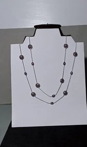 Set Of Crown Trifari Necklace Silver Marcasite & Disc Stations 28" & 2" Ext Jc1s - Picture 1 of 17