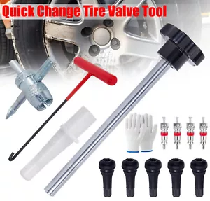 13Pcs Valve Stem Tool Kit Tire Installer Tool Valve Remover Tool Quick Change - Picture 1 of 10