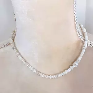 Collar Beachy Shell Chip 14" Tono Crema Natural - Imagen 1 de 4