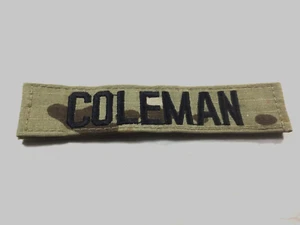 US Army Namensschild Stoff - Haken (4-5/8" x 1") (1 Stück) "Coleman" - Bild 1 von 6