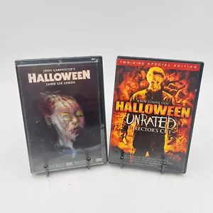 Halloween Unrated Directors Cut & John Carpenters Halloween 2 DVD Lot - Picture 1 of 5