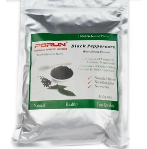FORUN Black Whole Peppercorns (Strong Flavour,Water-Washed)  - Picture 1 of 2