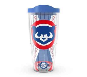 CHICAGO CUBS, 24oz DOUBLE WALL, TUMBLER FROM TERVIS WITH LID INCLUDED - Picture 1 of 4
