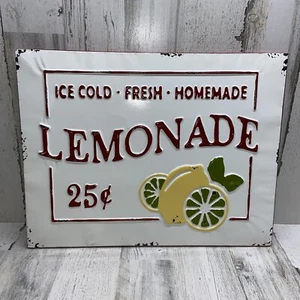 Home Collection Lemonade Metal Sign Rustic Farmhouse - Picture 1 of 7