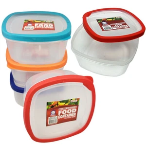 2 Pack Food Storage Container W/ Lids 60oz Large Refrigerator Plastic Reusable - Picture 1 of 1