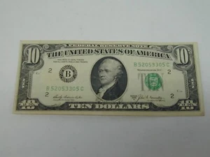 1969A Vintage $10 Federal Reserve Note - NEW YORK - B - Ten Dollar Bill - Picture 1 of 2