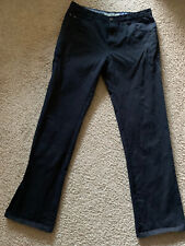 Enzo Denim Jeans, Black, Men's Size 34x32,Sraight, Cotton 100%