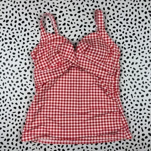 Tankini Lands End Brújula Roja Guinga Envoltura con Aros 522598 Regular 6 - Imagen 1 de 6