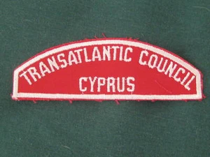 Transatlantic Council Chipre tira completa roja y blanca RW - Imagen 1 de 1