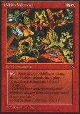 MTG magic cards 1x x1 Light Play, English Goblin Warrens Fallen Empires