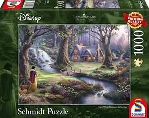 Snow White Discovers the Cottage: Schmidt Disney Premium Thomas Kinkade Jigsaw - Picture 1 of 2