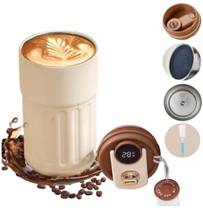 Thermos Bottle with LED Display - Smart Insulated Mug Stainless Steel Vacuum Cup - Picture 1 of 9