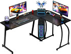 New ListingL-Shape Corner Computer Desk Home Office Pc Laptop Table Multipurpose