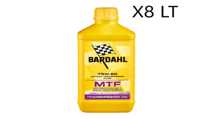 8 LITRI OLIO BARDAHL TRASMISSIONI CAMBIO MANUALE MTF 75W80 API GL-4 Premium 8LT - Immagine 1 di 3