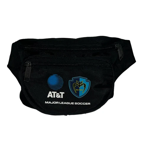 Vintage MLS Soccer Fanny Pack Hip Bag Black VTG Tampa Bay Mutiny Promo Cover