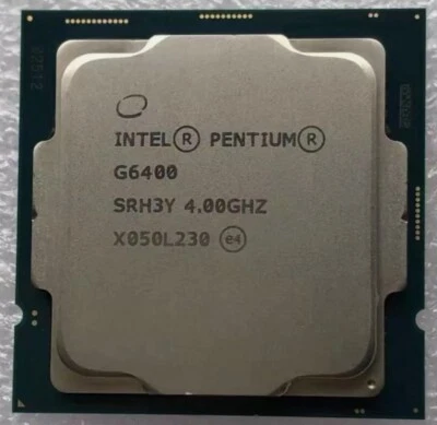 Intel Pentium Gold G6400 4GHz dual-core SRH3Y 4MB 58W LGA1200 CPU processor - Image 1 of 4