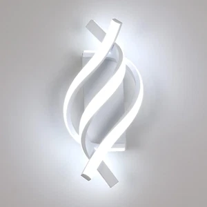 Lampada Da Parete LED, Bianco 22W Applique Da Parete Interno Moderno, Creativo L - Foto 1 di 12