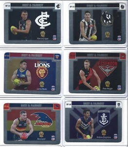2023 Teamcoach AFL Best & Fairest 18 tarjetas conjunto completo de códigos sin usar - Imagen 1 de 2