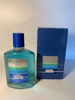 De colección Avon Cool Seas COMPLETO 4 Onzas Salpicaduras Después del Afeitado Nuevo Antiguo Stock Foto 1 de 4