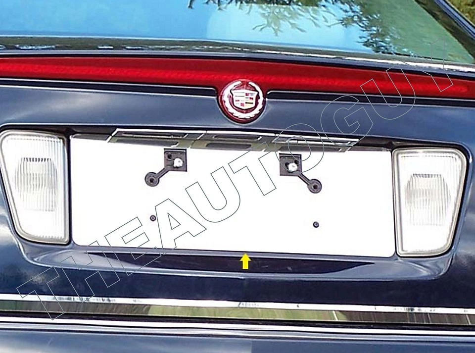 Cadillac STS 2008 2009 2010 2011 acero inoxidable placa trasera inserción moldura Foto 1 de 1