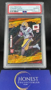Ja'Marr Chase /75 (RC, SP) PSA GEM 10 - 2021 Panini Prestige Premium POP 6 #212 - Picture 1 of 3