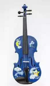 Twinkle Star Blue 3/4 Violin Outfit , Crystal fine tuners - Picture 1 of 10