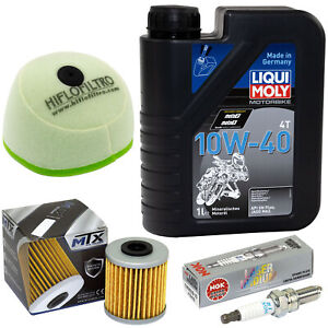 Öl Wartung für Suzuki RM-Z 250 RMZ 2013-18 Set 1L Luftfilter Ölfilter Zündkerze