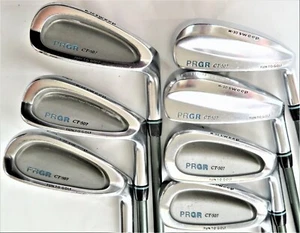 PRGR CT-507 M-30 SWEEP 7PC HYBRID IRONS Ladies L-FLEX SET GOLF CLUBS NWO - Picture 1 of 7