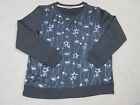 Tommy Hilfiger Sweater Womens Large Blue Stars Casual Logo Ladies