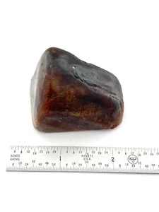 Muestra pulida ámbar copal rojo indonesio natural - 27,4 g (1,0 oz) - Imagen 1 de 2