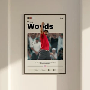 Tigerwoods Poster, Golffan Geschenk, Golfdruck, Tigerwoods Fan Geschenk - Bild 1 von 10