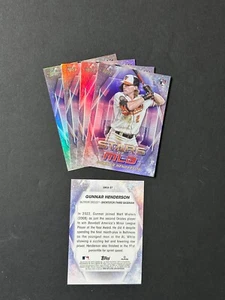 Lotto Topps Stars of the MLB 2023 (5) - GUNNAR HENDERSON - SMLB-37 - Rookie - Foto 1 di 1