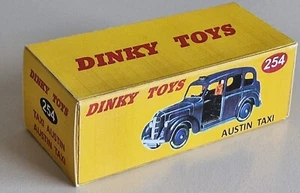 BOITE VIDE COPY DINKY TOYS AUSTIN TAXI BLEU N°254 - Imagen 1 de 1