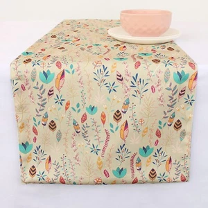 Cotton Canvas 6 Seater Table Runner and Bed Runner 13 x 72 Inches - Picture 1 of 4