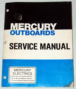 Mercury Thruster Electric Outboard TM DM RC Shop Service Repair Manual Original - Bild 1 von 3
