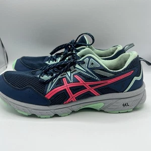 ASICS Womens Gel Venture 8 Trail Shoe Blue 10 M - Picture 1 of 11