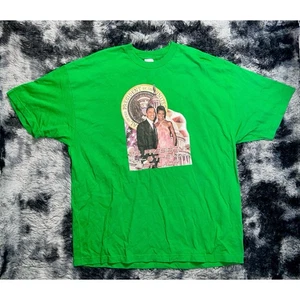 Vintage AAA 'Mr. President & The First Lady' Green T-Shirt Men's Size XXL - Picture 1 of 3
